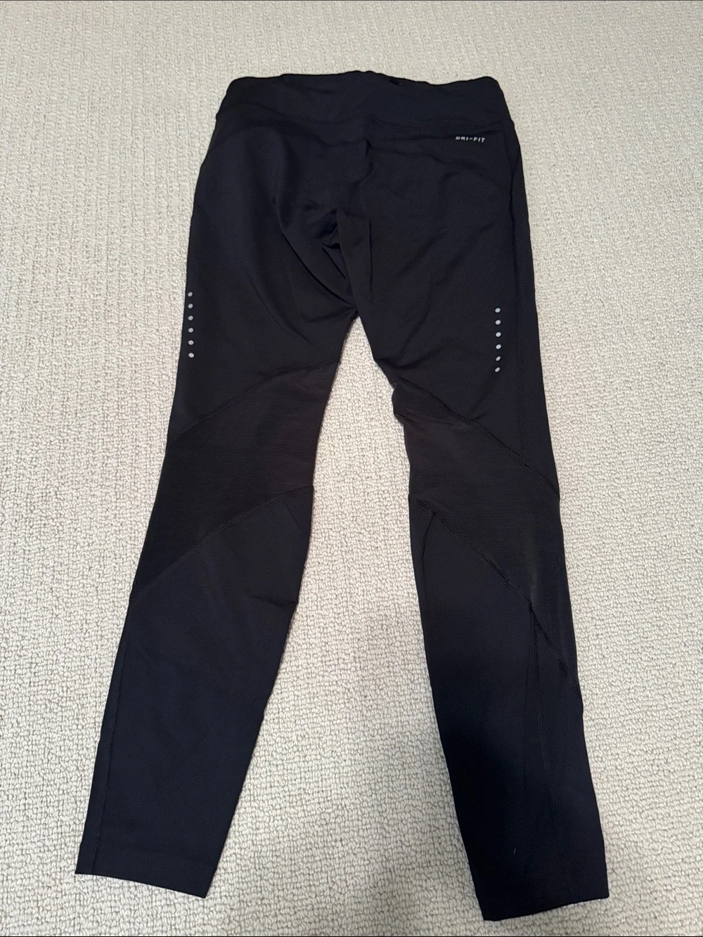 Nike Women’s Running Black Leggings with White Swoosh